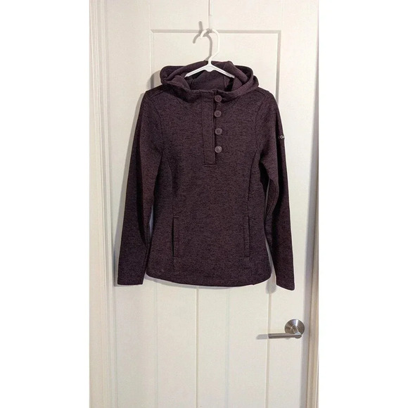 Columbia Darling Days Deep Purple Pullover Sweatshirt sz S - Picture 1 of 6